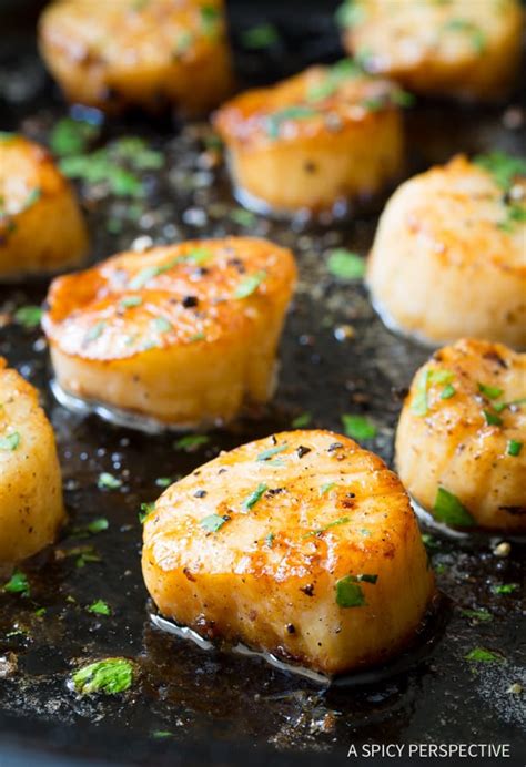 Swap banana slices for bread and strawberry slices for jam and leave the. Pan Seared Scallops Recipe (VIDEO) - A Spicy Perspective
