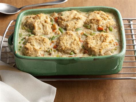 Cut out all of the rounds, then place on top of the filling so the dough does. Chicken and Biscuit Pot Pie Recipe | Ellie Krieger | Food ...