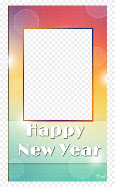 Multicolor New Year Frame Happy New Year Transparent Photo Frames Hd