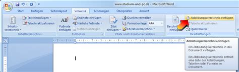 We did not find results for: Abbildungsverzeichnis erstellen mit Word 2007
