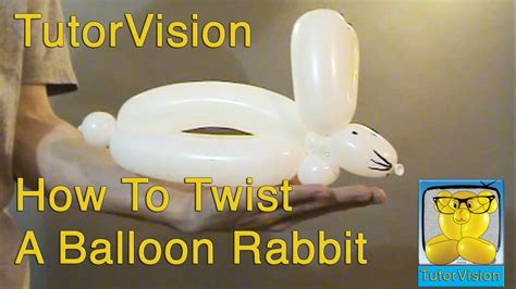 How To Twist A Balloon Rabbit Tutorvision Tutorial Youtube