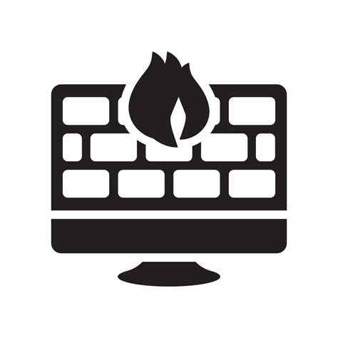 Data Fire Firewall Firewalls Network Security Server Icon Free