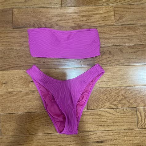 Garage Women S Pink Bikinis And Tankini Sets Depop