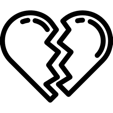 Corazón Roto Icono Gratis