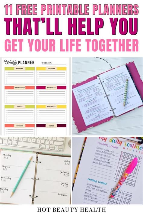 11 Free Printable Planners That Ll Help You Get Your Life Together