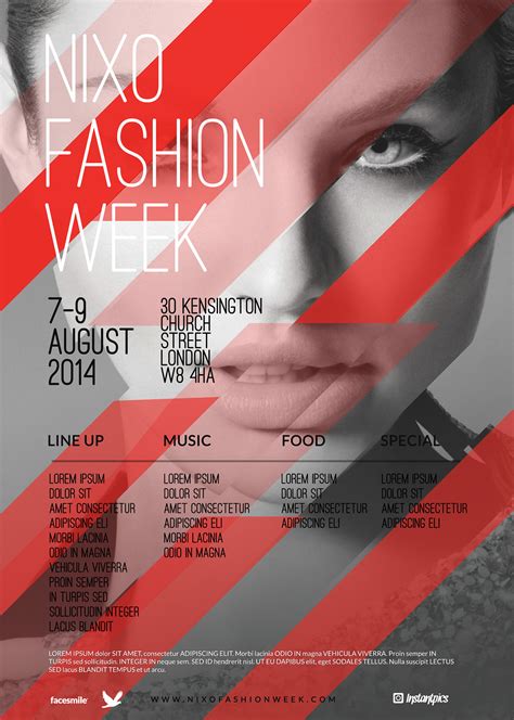 Contemporary Fashion Flyer Poster A4 on Behance