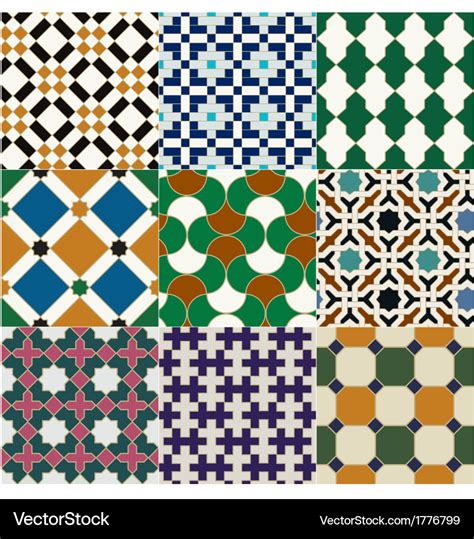 Seamless Moroccan Islamic Tile Pattern Royalty Free Vector