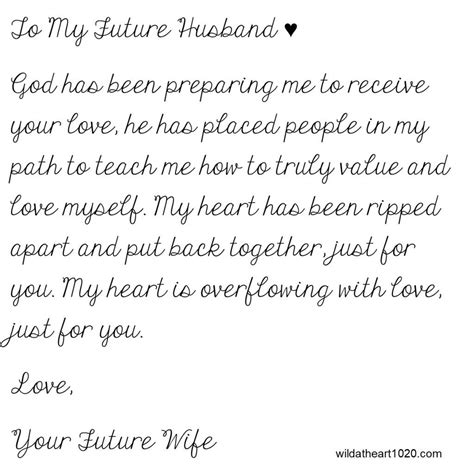 To My Future Husband ♥ | To my future husband, Future husband, Husband