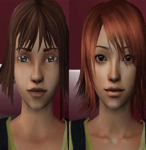 Comparison Between A Sims 2 Face With And Without Cc Oc Rthesims