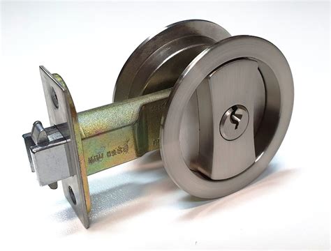 Cavity Sliding Door Lock Available In Round Or Square Design And Black
