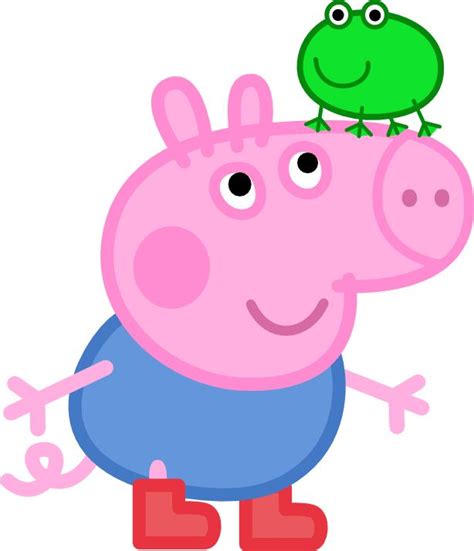 George Pig With A Frog By Rockint765 On Deviantart In 2022 Peppa Pig