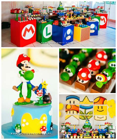 Karas Party Ideas Super Mario Brothers Birthday Party Via