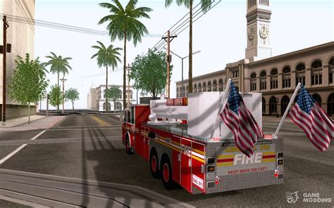 Seagrave Marauder Fdny Tower Ladder 186 For Gta San Andreas
