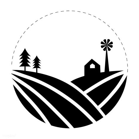 Cultivation Of Land Farming Logo Illustration Free Image By Rawpixel
