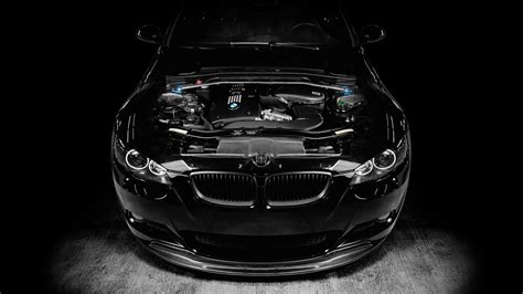 Follow the vibe and change your wallpaper every day! BMW M3 black car, engine tuning wallpaper | cars | Wallpaper Better