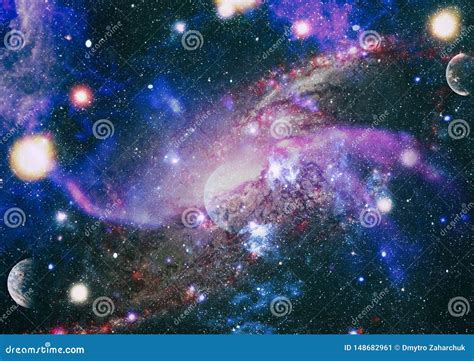 Nebula Night Starry Sky In Rainbow Colors Multicolor Outer Space
