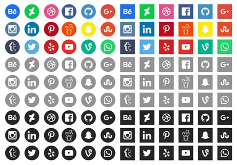 50 Sets Of Free Social Media Icons Bradley Nice Medium