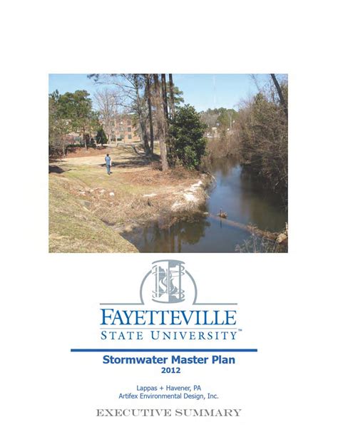 Fsu Stormwater Mp Executive Summary By Fayetteville State University