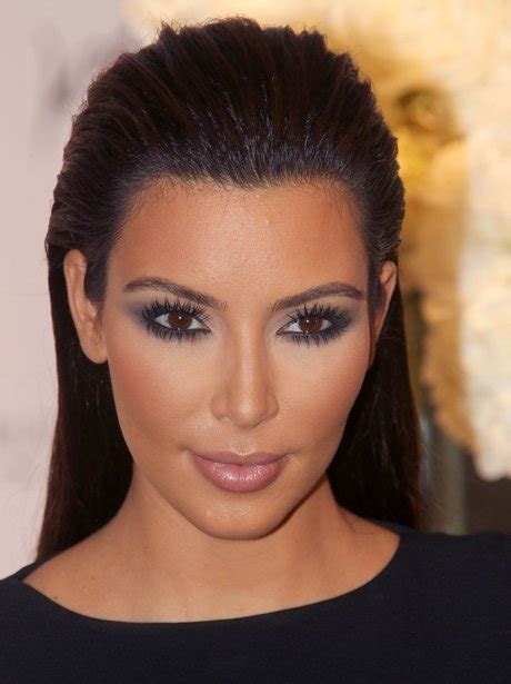 Always Ahead Of The Trends Kim Was Sporting This Slicked Back Look Two