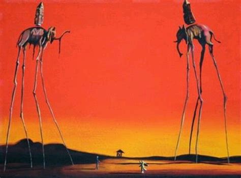 Elefantes Salvador Dalí 1948 Surreal Art Lovers Art Painting