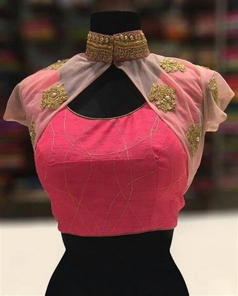 Latest Net Blouse Designs For Sarees 48 • Keep Me Stylish