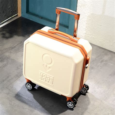 Mini Universal Wheels Travel Luggage Bag Women 18 Inch Trolley Luggage