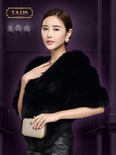 Dưới lông chồn phong cách: Áo lông chồn cao cấp TA235 (Trắng)