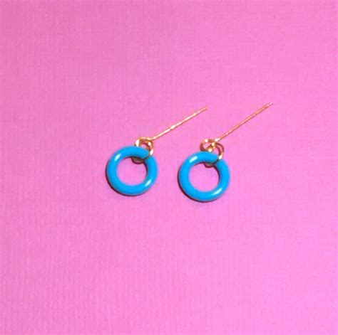 Barbie Dreamz Neon Blue Mod Hoops Hoop Earrings Doll Jewelry Ebay