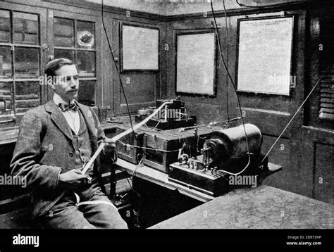 A Late 19th Century Photograph Of Guglielmo Marconi 1874 1937 An Inventor And Electrical