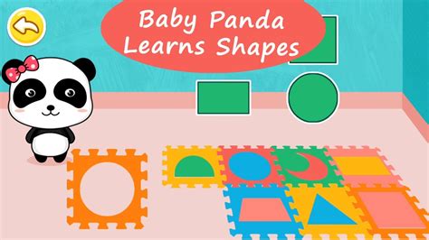 Baby Panda Learns Shapes Triangle Rectangle Crescent And Circle