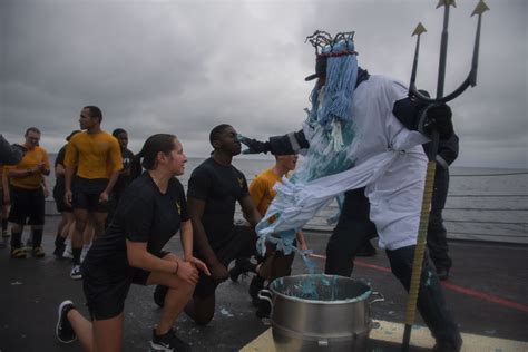 Uss Roosevelt Sailors Participate In Arctic Circle Ceremony Us