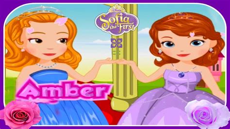 Disney Princess Sofia The First And Amber Flower Girls Cute Make Up