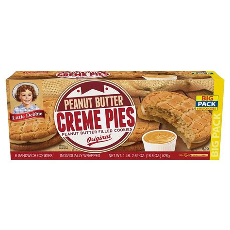 Little Debbie Big Pack Peanut Butter Creme Pies 186 Oz Walmart