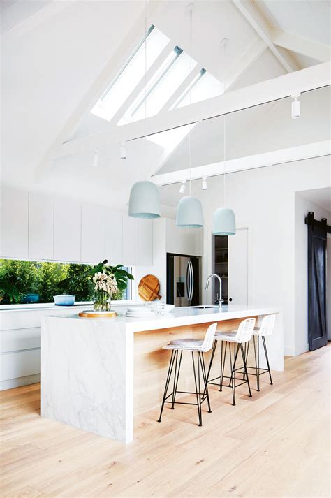 Track lighting for vaulted ceilings over kitchen island, the inspiration for track lighting at the most of examples that work in one of our gallery featuring inspiring kitchen over an island and find the person island i installed this open floor plan offering a split bedroom plan eat in recent times eleven acres. 21 gorgeous pendant lights over an island bench | A House ...