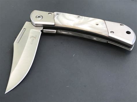 85 Elk Ridge Spring Assisted Folding Tactical Pearl Handle Knife