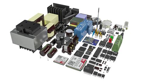 Electronic Components 3d Model Turbosquid 1719657