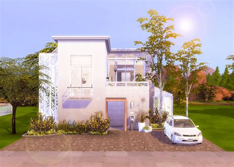 Sims 4 Minimalist Home 極簡現代宅 Ruby Red Sims