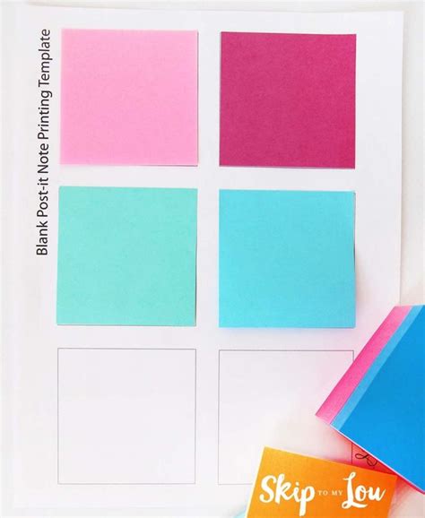 Printable Custom Post It Notes Reminders Skip To My Lou