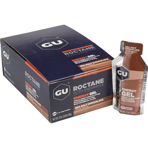 Gu Roctane Energy Gel Sea Salt Chocolate 24 Ct