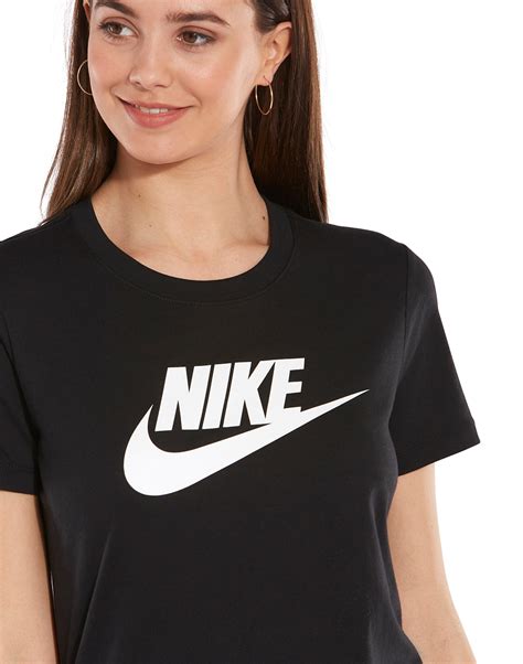 Womens Black Nike T Shirt Life Style Sports