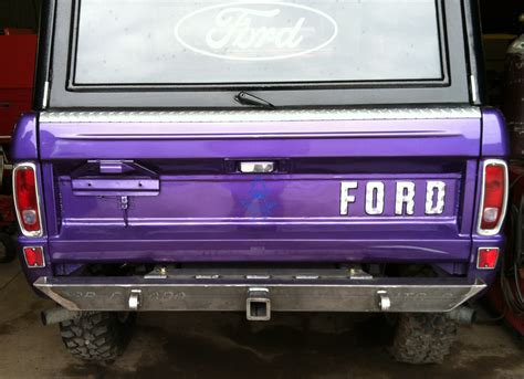 1966 1977 Ford Bronco Fierce Rear Bumper With Hitch And D Ri