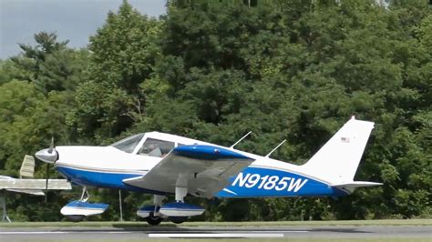 1966 Piper Pa28 235 Cherokee Landing And Take Off Youtube