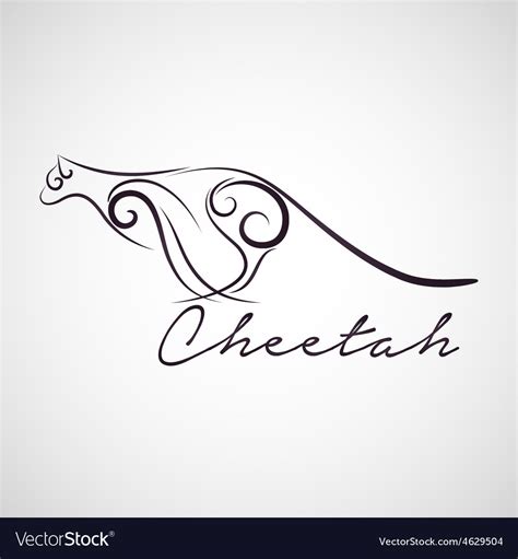 Cheetah Logo Royalty Free Vector Image Vectorstock