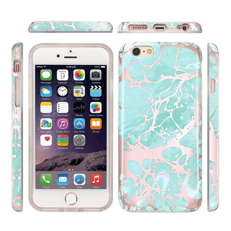 Golink Iphone 6 Caseiphone 6s Case For Girls Shiny Rose Gold Marble