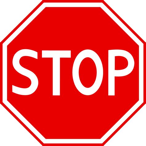 Clip Art Of Stop Sign