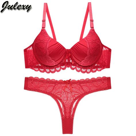 Julexy Women Bc Cup Solid Bra Set Sexy Lace Push Up Bra Panty Set Buy At A Low Prices On Joom E