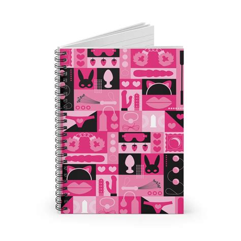 Pink Bdsm Spiral Notebook Kink Kinky Fetish Manifestation Wish Wishes Journaling Journal