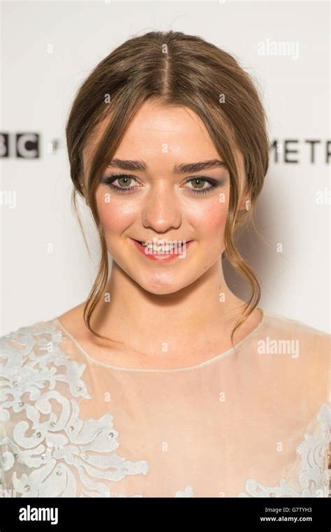 Maisie Williams Arriving At A Screening Of The Falling Hi Res Stock