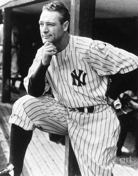 lou gehrig photograph by national baseball hall of fame library