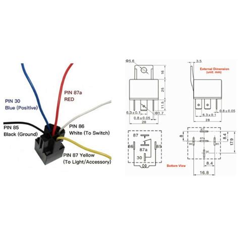 12v Relay Wiring Diagram 6 Pin Wiring Draw And Schematic